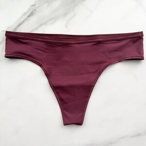 NWOT/NWT SOMA VANISHING EDGE MICROFIBER THONG PANTY IN VELVET PLUM SIZE XS/XL